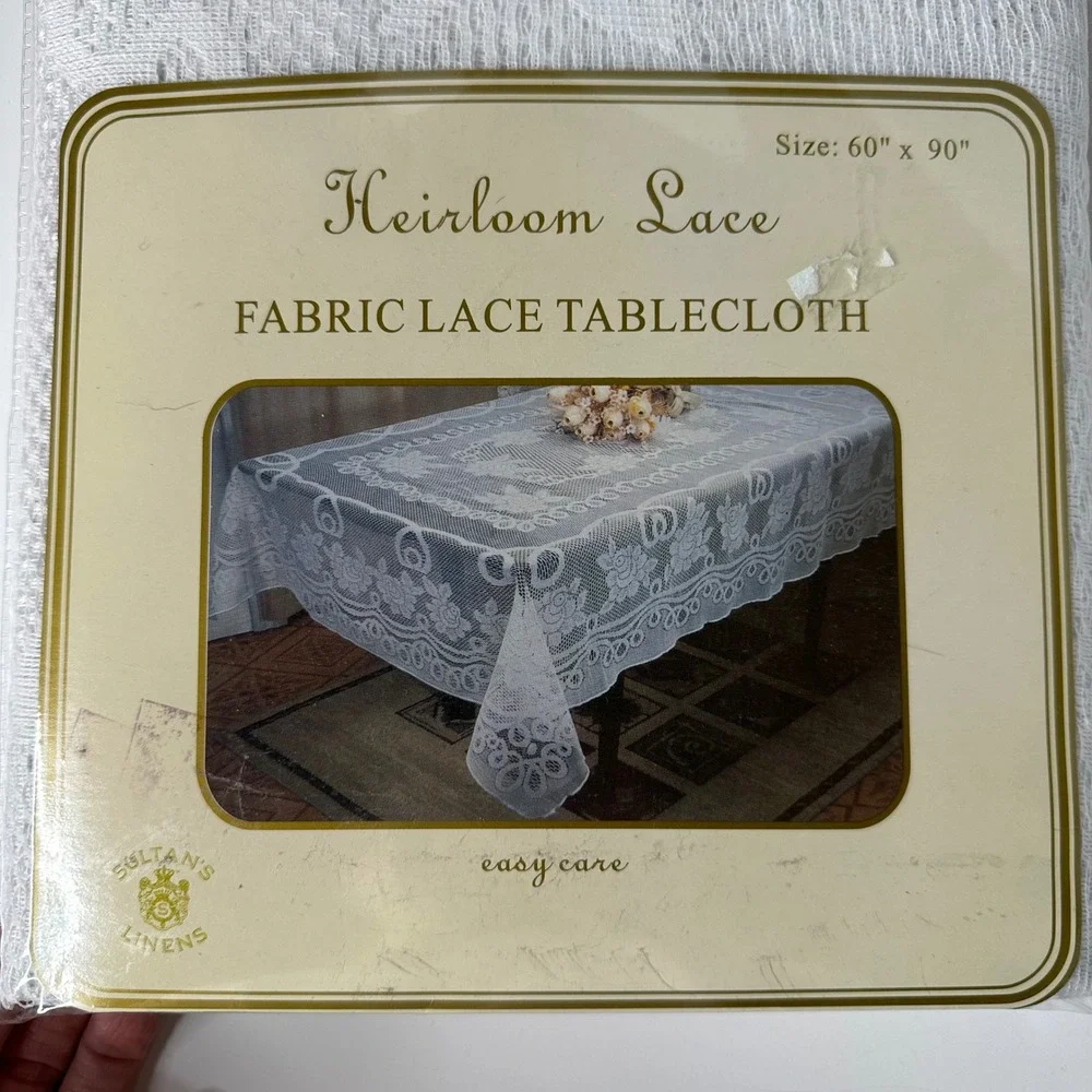 Sultans Linens Heirloom Lace 60x90
